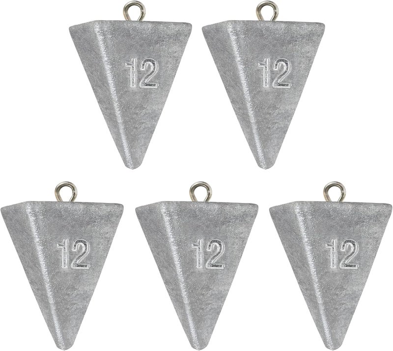 BLUEWING Pyramid Sinkers Lead Fishing Weights 1oz,2oz,3oz,5oz,8oz,10oz,12oz,16oz,32oz for Saltwater - Image 1